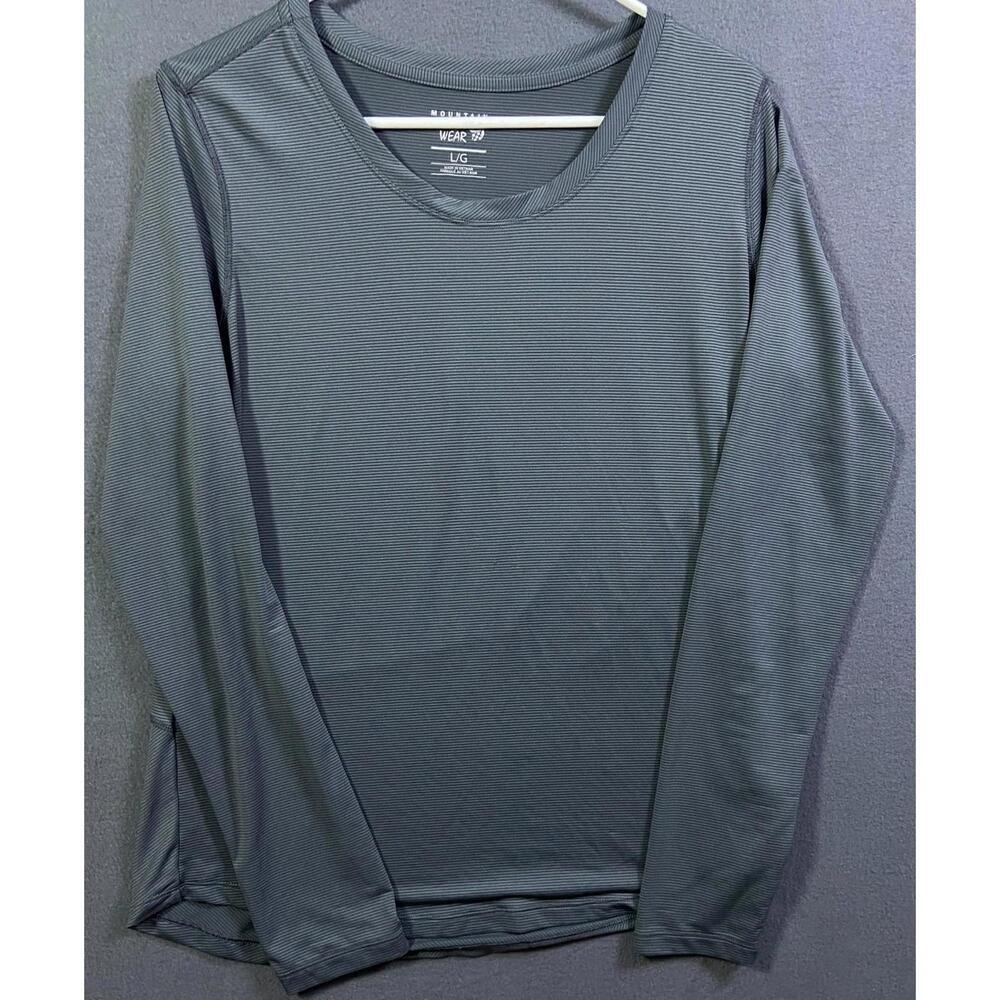 Mountain Hardwear Wick Q Womens Shirt Sz L Long Sleeve Base Layer Stretch Gray